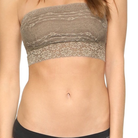 Free People Stretch Lace Bandeau Bra Top NEW - Picture 3 of 8